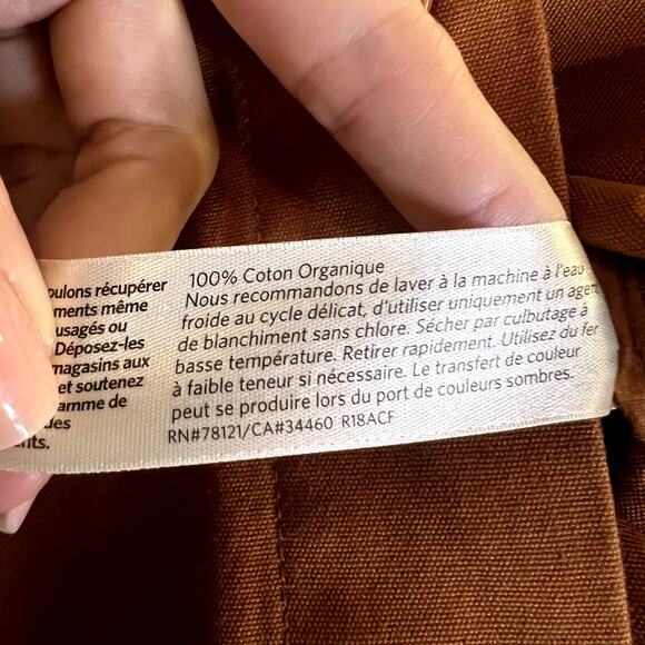 Eileen Fisher Musk Yellow Organic Cotton Mandarin Collar Jacket size Large - Picture 7 of 7